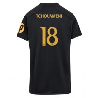 Real Madrid Aurelien Tchouameni #18 Tretí Ženy futbalový dres 2023-24 Krátky Rukáv